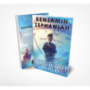 Cover of "Windrush Child" by Benjamin Zephaniah, a Scholastic book featuring a colorful illustrated scene with a young child.