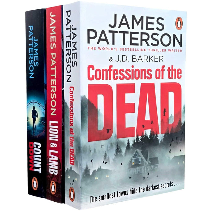 James Patterson 3 Books Collection Set (Countdown, Lion & Lamb & Confessions of the Dead) - The Book Bundle