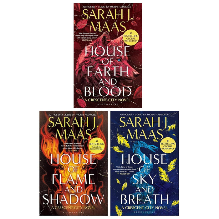 Crescent City Series 3 Books Collection Set (House of Earth and Blood, House of Flame and Shadow and House of Sky and Breath) - The Book Bundle