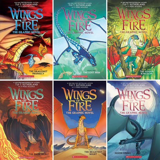 Wings of Fire Graphic Novels 6 Books Collection Set (Book #1 - #6) - The Book Bundle