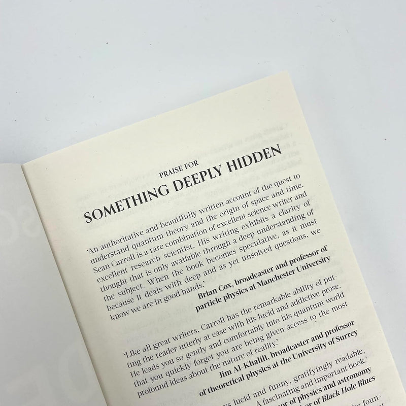 Something Deeply Hidden: Quantum Worlds and the Emergence of Spacetime by Sean Carroll - Non Fiction - Paperback