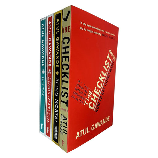 Atul Gawande Collection 4 Books Set (The Checklist Manifesto, Being Mortal, Complications, Better a Surgeon's Notes on Performance) - The Book Bundle