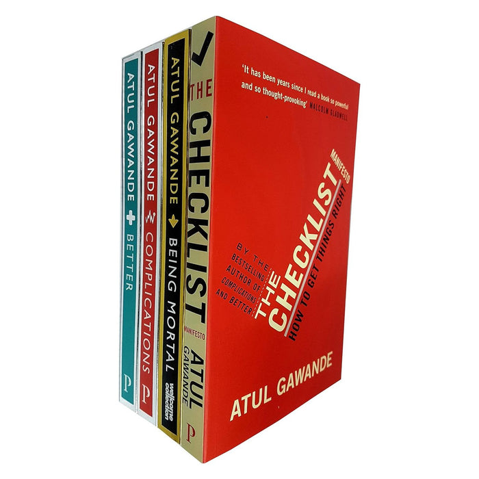 Atul Gawande Collection 4 Books Set (The Checklist Manifesto, Being Mortal, Complications, Better a Surgeon's Notes on Performance) - The Book Bundle