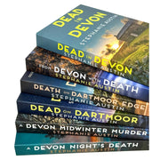 Six paperback Devon Mysteries books by Stephanie Austin in a collection set, featuring fictional crime stories with colorful covers.