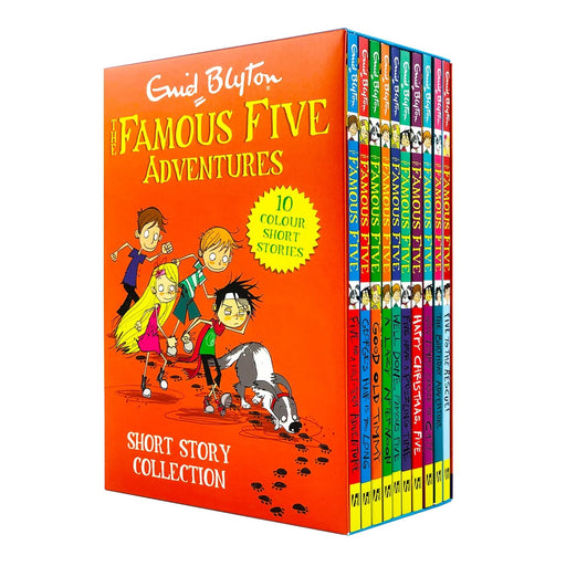 The Famous Five Adventures Short Story Collection 10 Books Box Set By Enid Blyton - The Book Bundle