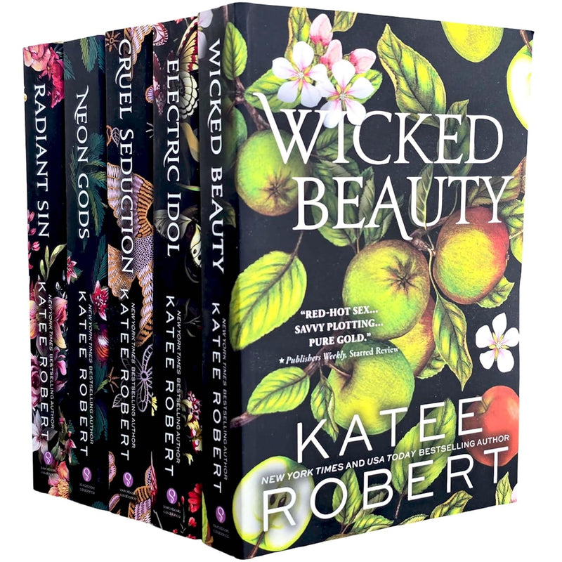 Dark Olympus Series 5 books set by Katee Robert, featuring Neon Gods and Electric Idol, published by Sourcebooks Casablanca.