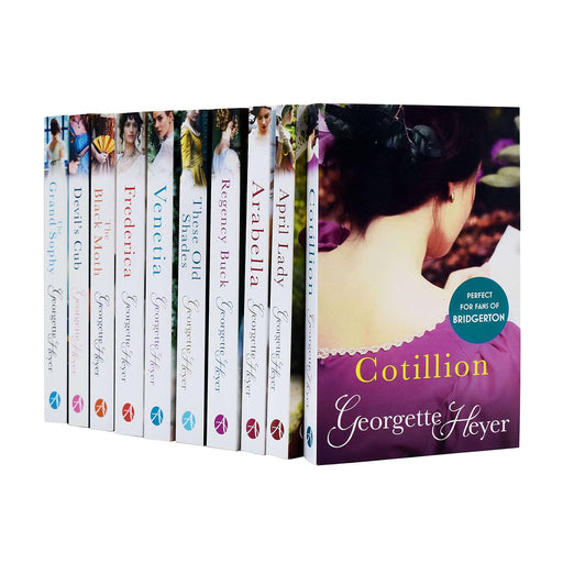 Georgette Heyer Collection 10 Books Set (Devil's Cub, Venetia, Cotillion) - The Book Bundle