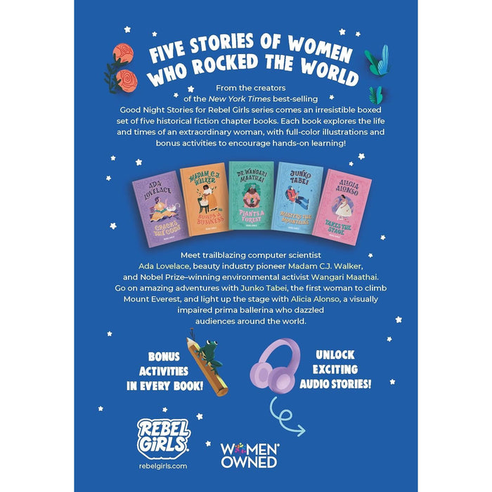 Good Night Stories for Rebel Girls 5 Books Collection Box Set (A Rebel Girls Chapter Books) - The Book Bundle