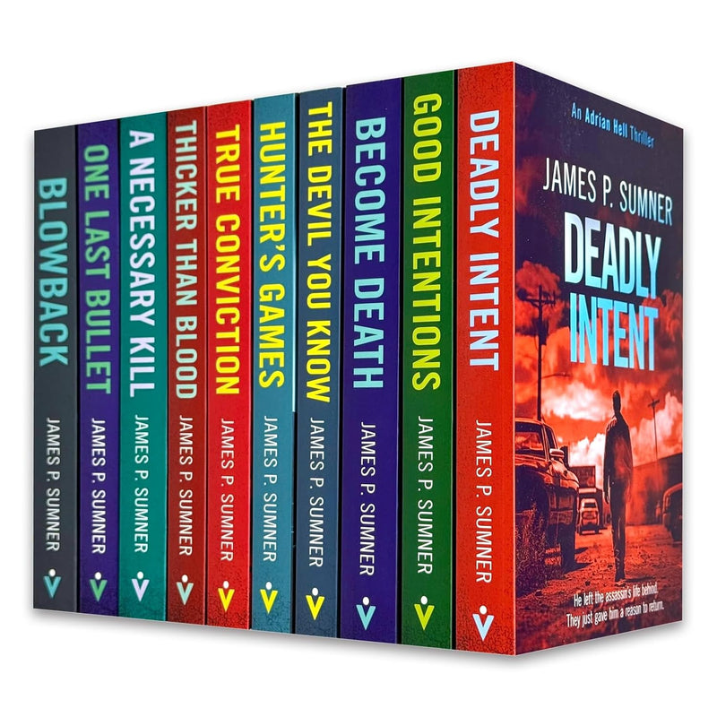 Adrian Hell Series 10 Books Collection Set By James P. Sumner - Fiction - Paperback