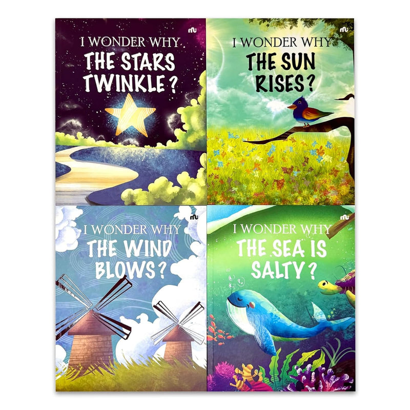 I Wonder Why 4 Books Collection Set Featuring Stars Twinkle - Non Fiction - Paperback