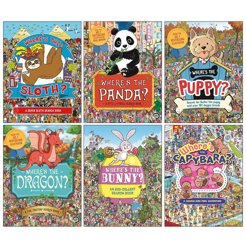 Where's the Sloth, Where's the Panda & More 6 Books Collection Set - Fiction - Paperback