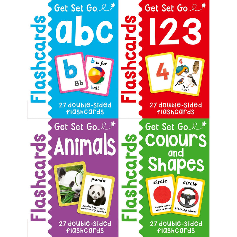 Get Set Go Early Learning Flashcards Ages 3+ - Early Childhood Education - Card Tray Set