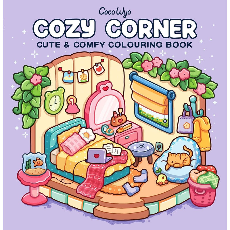 Coco Wyo Cozy Colouring Books 5 Books Set (Cozy Corner, Cozy Cuties, Cozy Friends, Cozy Vibes, Girl Moments) - The Book Bundle