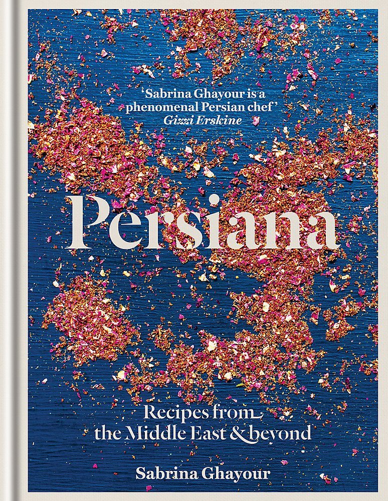 Two hardcover books from Sabrina Ghayour's Bazaar & Persiana collection set, featuring vibrant covers and culinary photography.