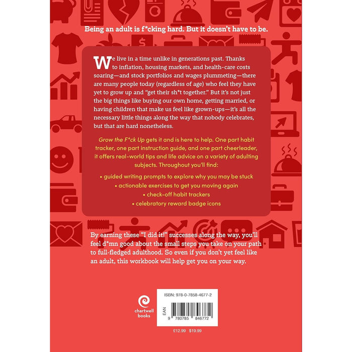 Grow the F*ck Up: Healthy Way to Improve Your Work, Life by Chartwell Books Paperback - The Book Bundle