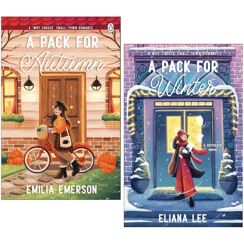 Cozyverse Series 2 books collection set by Emilia Emerson and Eliana Lee, seasonal cozy fiction paperbacks for autumn and winter.