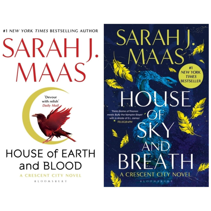 House of Earth and Blood & House of Sky and Breath 2 Book Collection Set by Sarah J. Maas - The Book Bundle