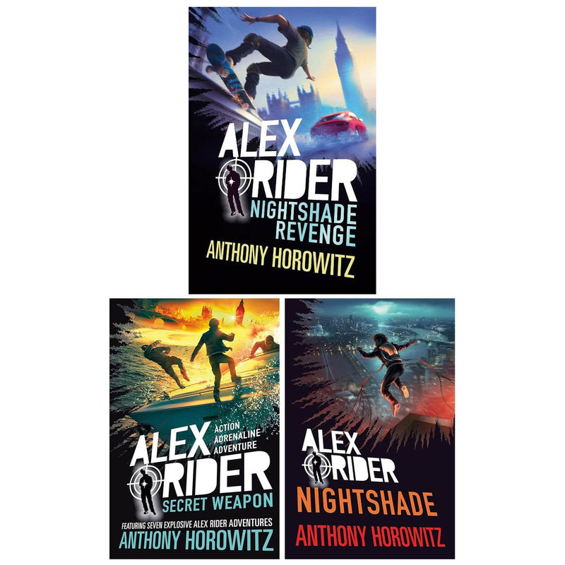 Alex Rider Series 3 Books Collection Set (Nightshade, Nightshade Revenge and Secret Weapon) - The Book Bundle