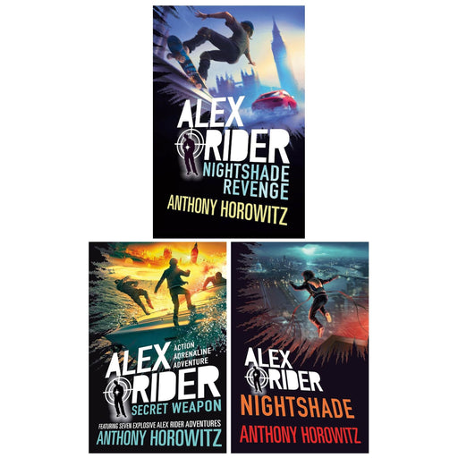 Alex Rider Series 3 Books Collection Set (Nightshade, Nightshade Revenge and Secret Weapon) - The Book Bundle