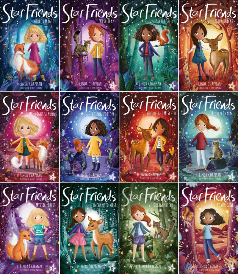 Star Friends Series 12 Books Collection Set by Linda Chapman - Fiction - Paperback