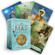 Colette Baron-Reid's Enchanted Map Oracle Cards deck featuring 54 colorful oracle cards for love and personal insight.
