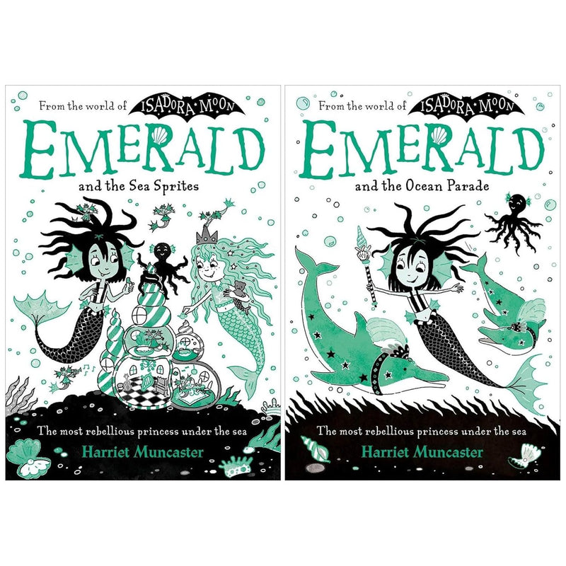Emerald Series books collection by Harriet Muncaster featuring "Emerald" and "The Ocean Parade" from the World of Isadora Moon.