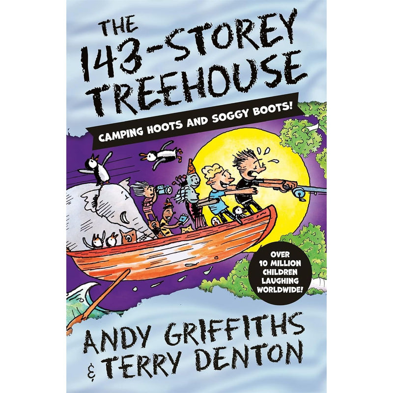 Illustration of a colorful 143-storey treehouse from Andy Griffiths and Terry Denton's children's book series by Macmillan.