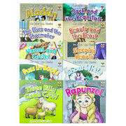 Set of 10 fairy tale picture books by Jasmine Brooke, featuring colorful illustrations and classic stories for children.