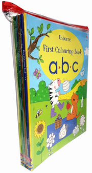 Usborne First Colouring Books 10 Books Collection Set For Kids - Ages 3–5 - Paperback - The Book Bundle