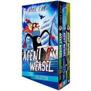 Agent Weasel Series Books 1 - 3 Collection Box Set by Nick East (Abominable Dr Snow, Fiendish Fox Gang & Robber King) - The Book Bundle