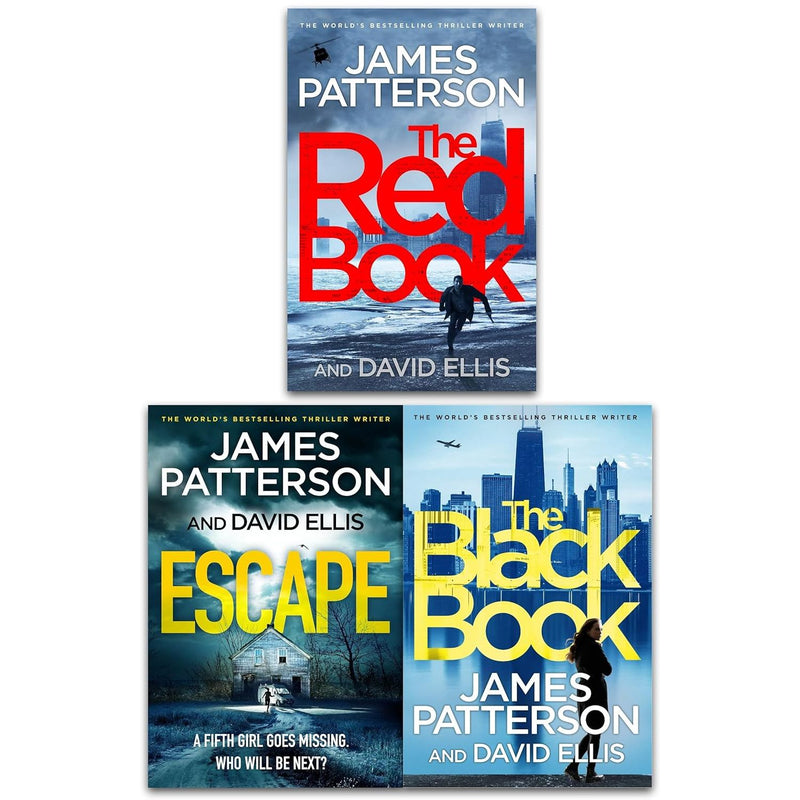 James Patterson Black Book Thrillers 3 Books Collection Set (The Black Book,The Red Book & Escape) - The Book Bundle