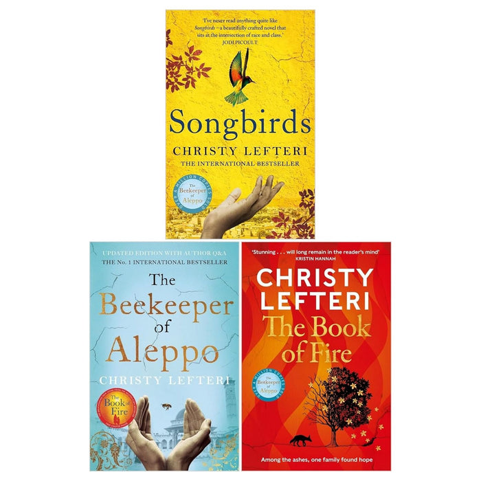 Christy Lefteri 3 Books Collection Set (The Book of Fire, The Beekeeper of Aleppo, Songbirds) - The Book Bundle