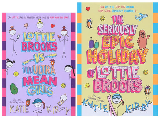 Lottie Brooks Series 2 books collection set by Katie Kirby, fiction series from Penguin UK, featuring colorful book covers.