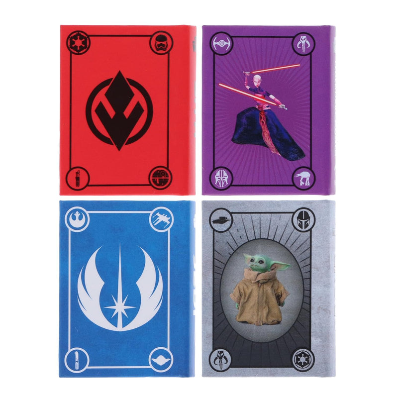 Set of four Star Wars tiny paperback books by Insight Editions, featuring Sith, legendary women, Jedi, and Grogu characters.