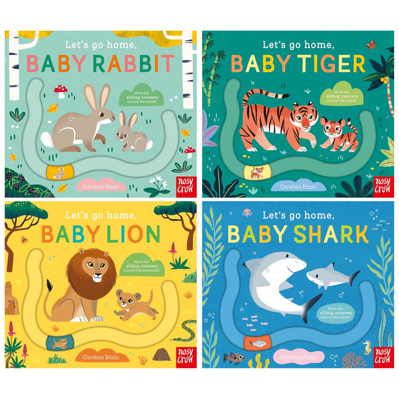 Let's Go Home Series 4 Books Collection Set - Baby Animal Home-Themed Tales For Ages 0–2 - Board Book - The Book Bundle