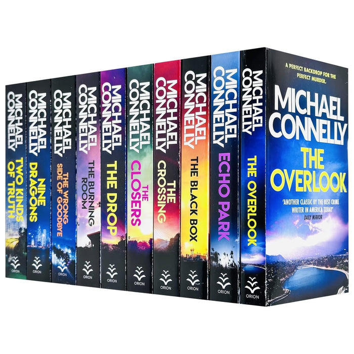Harry Bosch Series (Book 11-20) by Michael Connelly 10 Books Collection Set (The Closers, Echo Park, The Overlook, Nine Dragons) - The Book Bundle