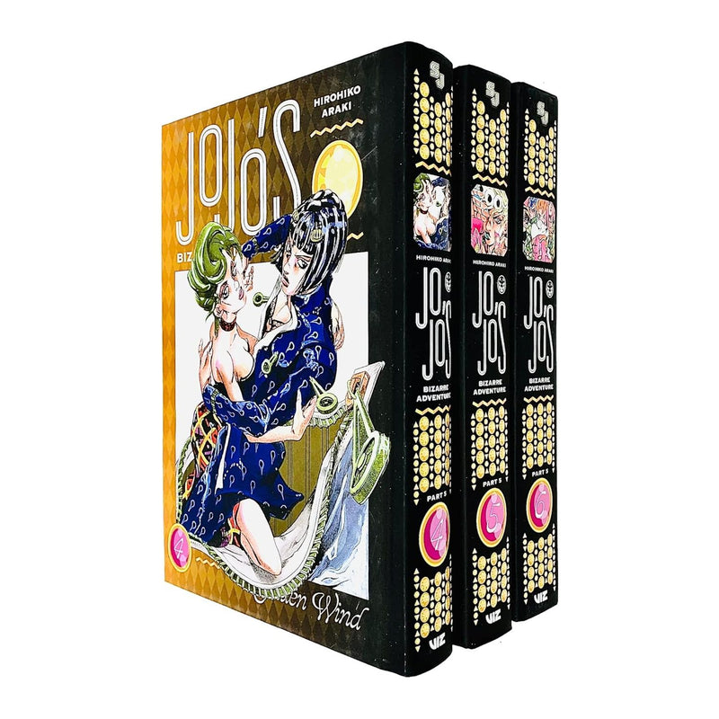 Jojos Bizarre Adventure Part 5 Golden Wind Vol 4 5 6 Collection 3 Books Set By Hirohiko Araki - The Book Bundle