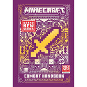 Set of four official Minecraft Combat Handbooks by Mojang AB, hardcover books featuring game tips and strategies.