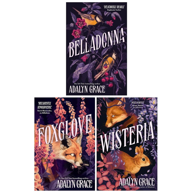 Belladonna Series By Adalyn Grace 3 Books Collection Set (Belladonna, Foxglove & Wisteria )