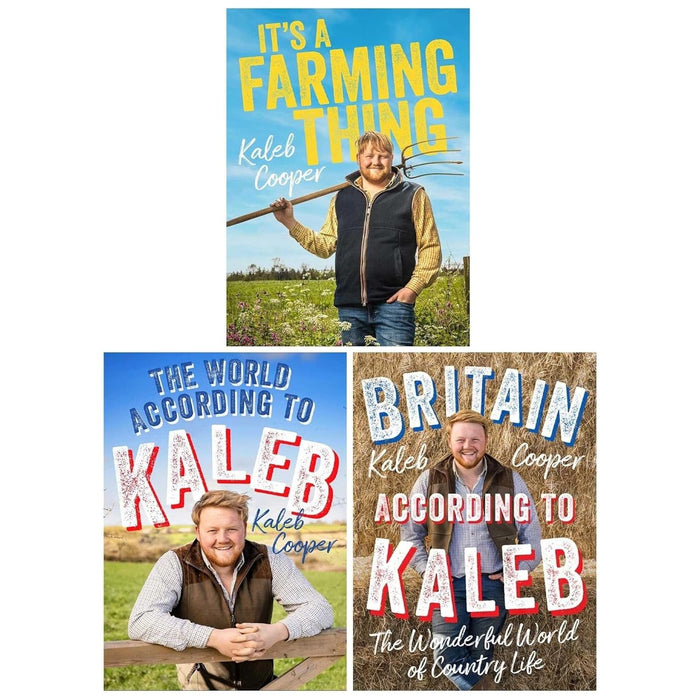 Kaleb Cooper 3 Books Collection Set The World According to Kaleb, It's a Farming Thing & Britain According to Kaleb - The Book Bundle