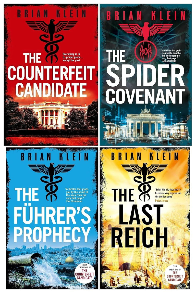 Brian Klein Series 4 Books Collection Set The Counterfeit Candidate & More - Fiction - Mixed Format