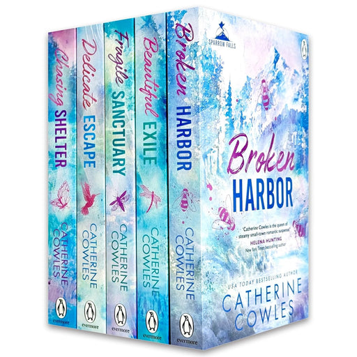 Evermore Sparrow Falls Series 5-book collection by Catherine Cowles, featuring fragile sanctuary and delicate escape titles.