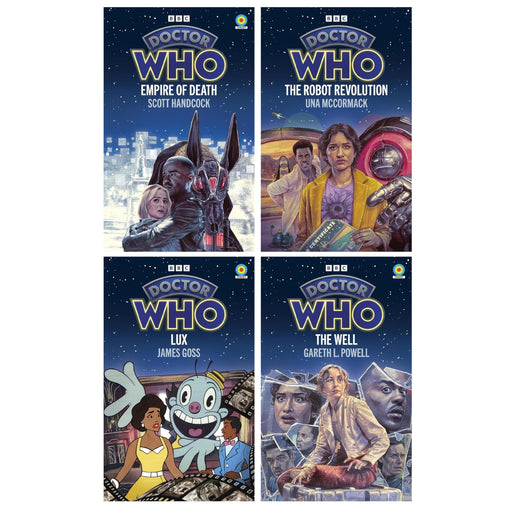 Doctor Who Target Novels 4 Books Collection Set (Empire of Death, The Robot Revolution, Lux and The Well) - The Book Bundle