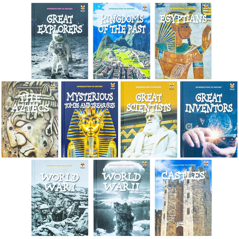 Children Introduction To History For Beginners (Series 2) 10 Hardback Book Collection Set (The Aztecs, Castles, Egyptians, Great Explorers) - The Book Bundle