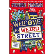 Paperback book set of "The Day I Fell Down the Toilet" and "The Fart That Saved the Universe" by Stephen Mangan, fiction series.