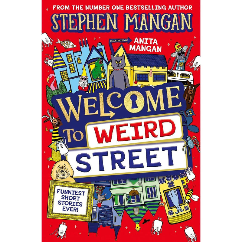 Paperback book set of "The Day I Fell Down the Toilet" and "The Fart That Saved the Universe" by Stephen Mangan, fiction series.