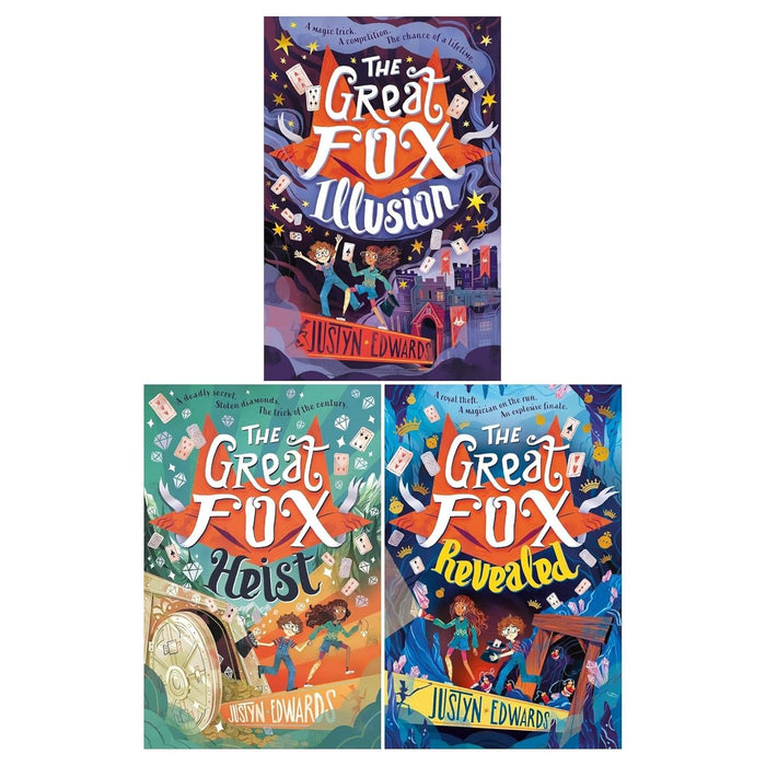 The Great Fox Series 3 Books Collection Set by Justyn Edwards Heist, Illusion, Revealed - The Book Bundle