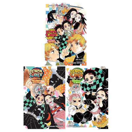 Demon Slayer: Kimetsu no Yaiba Series 3 Books Set (The Flower of Happiness, One-Winged Butterfly, Signs From the Wind) - The Book Bundle