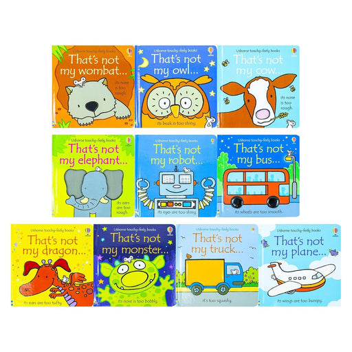 Usborne That's Not My 10 Books Collection Set Series (1 & 2) by Fiona Watt (Bus, Truck, Plane, Monster) - The Book Bundle