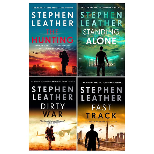 Stephen Leather 4 Books Collection Set  (The Hunting, Standing Alone) - The Book Bundle